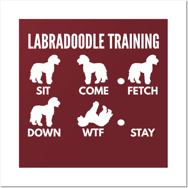 Labradoodle Training Labradoodle Dog Tricks Wall Art by DoggyStyles